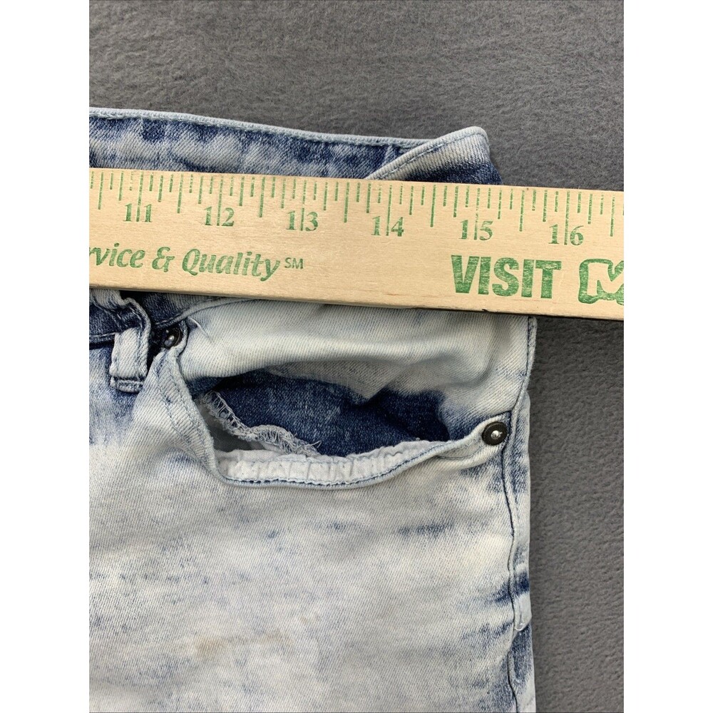 Rue 21 Premium Denim Jeans Men Size 30X32 Stacked Blue Skinny Supreme Flex - Picture 3 of 16